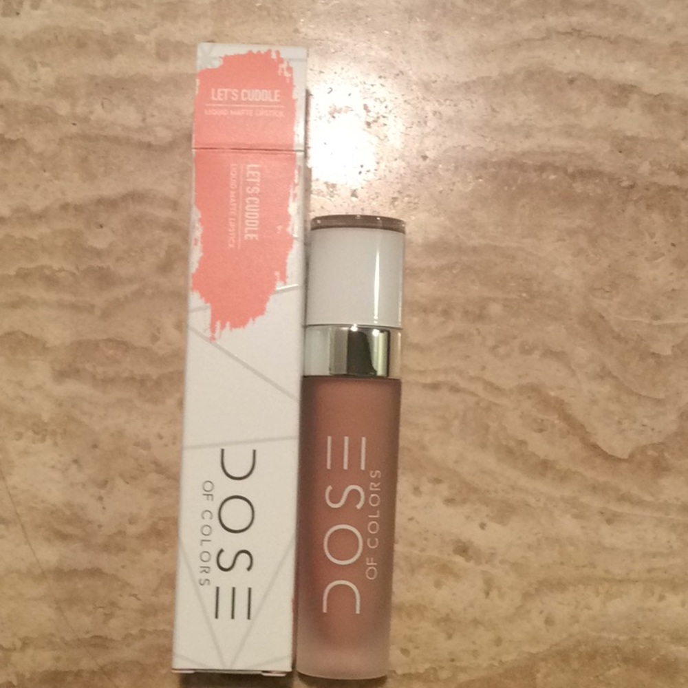 DOSE of Colors liquid matte nude lipstick.